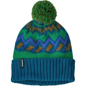 Patagonia Kids Powder Town Colorful Kids Pom-Pom Beanie